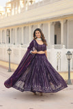 Faux Bloouming Sequence Embroidery Work Lehenga Choli With Dupatta image 6