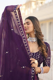 Faux Bloouming Sequence Embroidery Work Lehenga Choli With Dupatta image 9