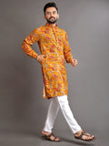 Yellow Premium Soft Cotton Men's Kurta image 2