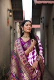 Paithani Silk Saree With Blouse image 5