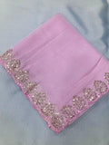 Taby Organza Silk Sequence Work Saree With Blouse image 3