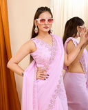 Taby Organza Silk Sequence Work Saree With Blouse image 2