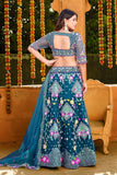 Butterfly Net Sequence Embroidery Work Lehenga Choli With Dupatta image 2