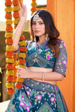 Butterfly Net Sequence Embroidery Work Lehenga Choli With Dupatta image 5