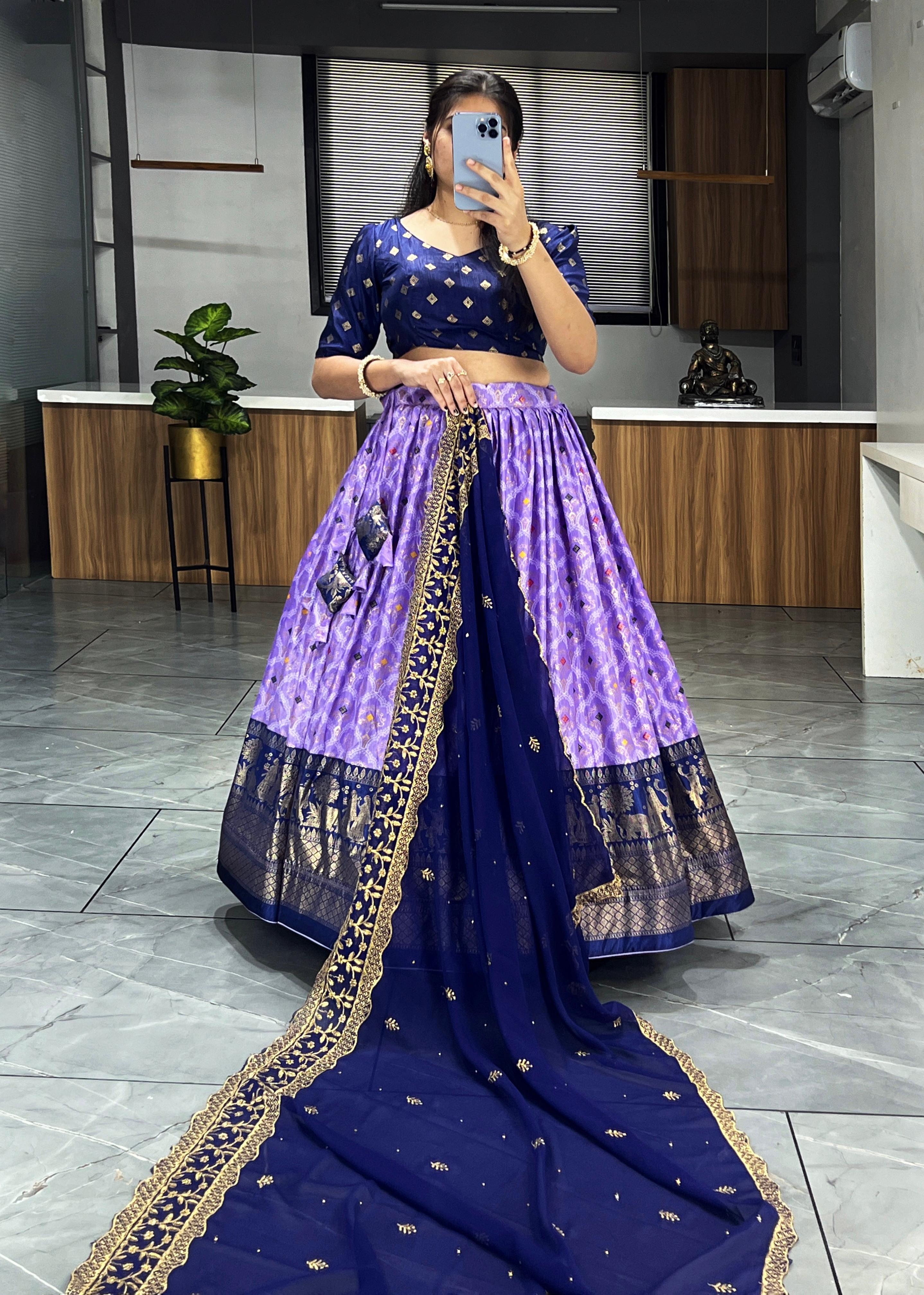 Soft Dola Silk Fully Printed Lehenga Choli & Dupatta image 5