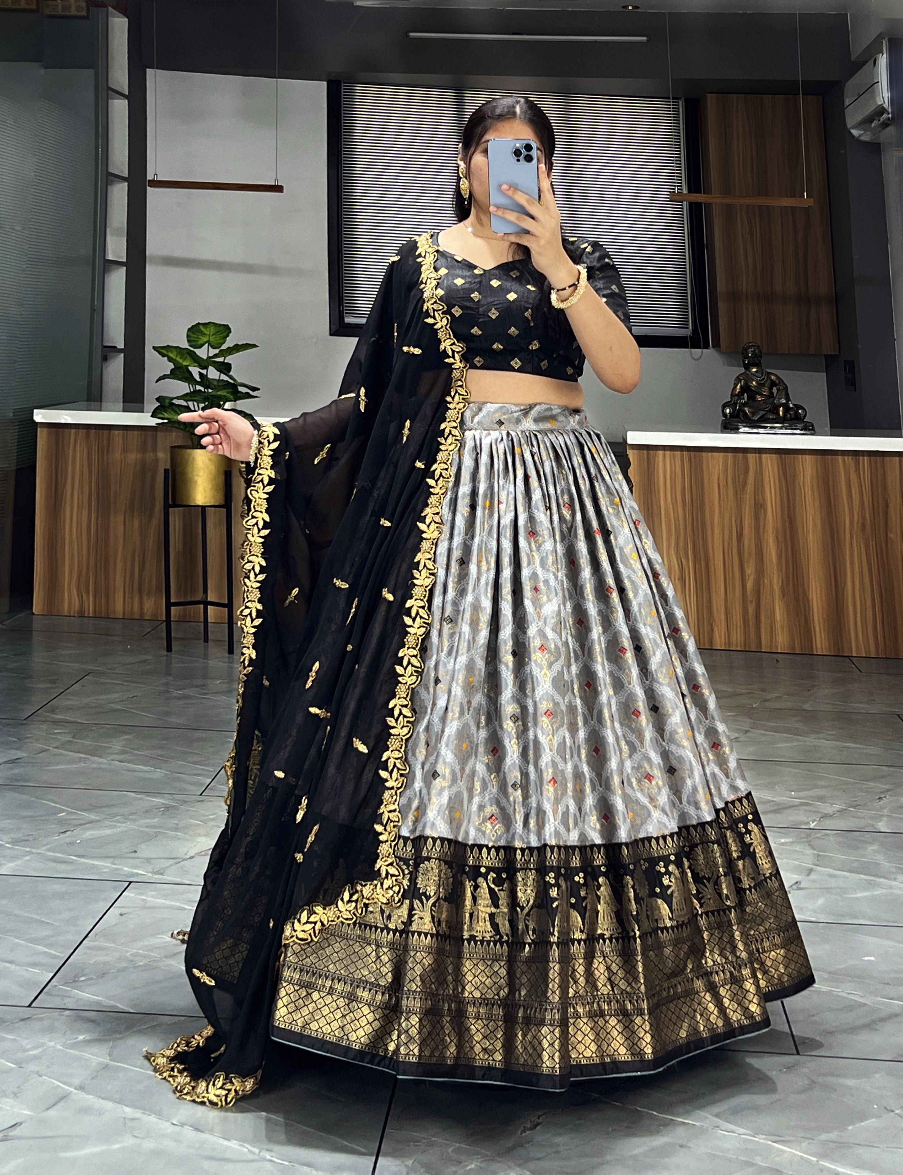 Soft Dola Silk Fully Printed Lehenga Choli & Dupatta image 2