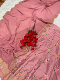 Malay Satin Silk Sequence Embroidery Work Lehenga Blouse Dupatta image 12