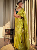 Banarasi Soft Silk Jacquard Border Saree image 2