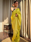 Banarasi Soft Silk Jacquard Border Saree image 3