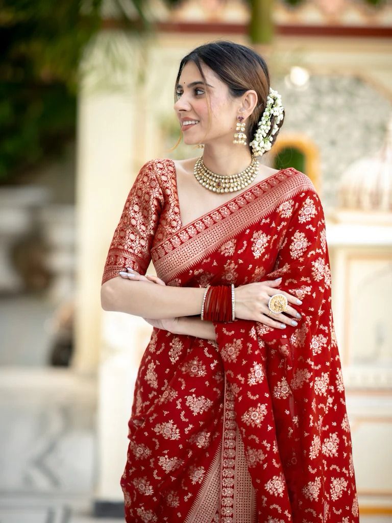 Women Banarasi Soft Silk Saree image 8