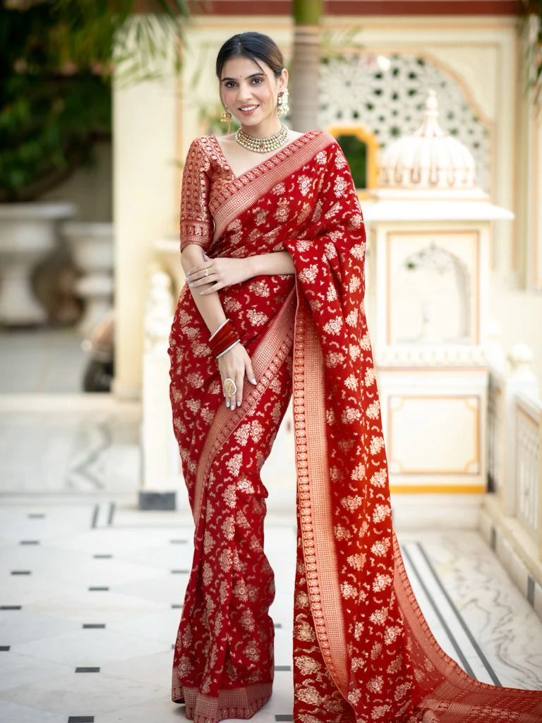 Women Banarasi Soft Silk Saree image 11