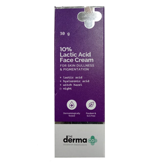 The Derma Co 10% Lactic Acid Face Cream for Skin Dullness & Pigmentation - 30 gms image 1
