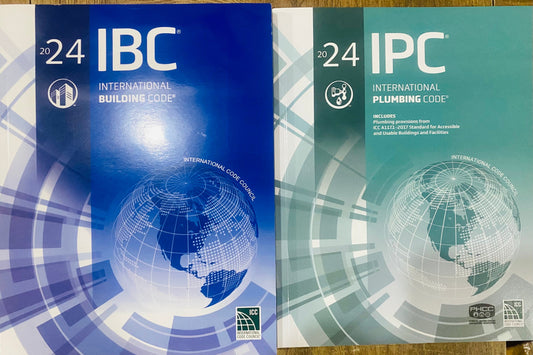 2024 International Building Code | 2024 International Plumbing Code Paperback bookcover – AVRBOOKS