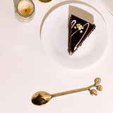 Twigs Tropical Design Brass Spoons | Set of 2 image 3