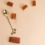 Twigs Tropical Design Brass Spoons | Set of 2 image 1
