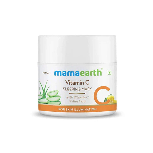 Mamaearth Vitamin C Sleeping Mask with Aloe Vera for Skin Illumination- 100 gm image 1