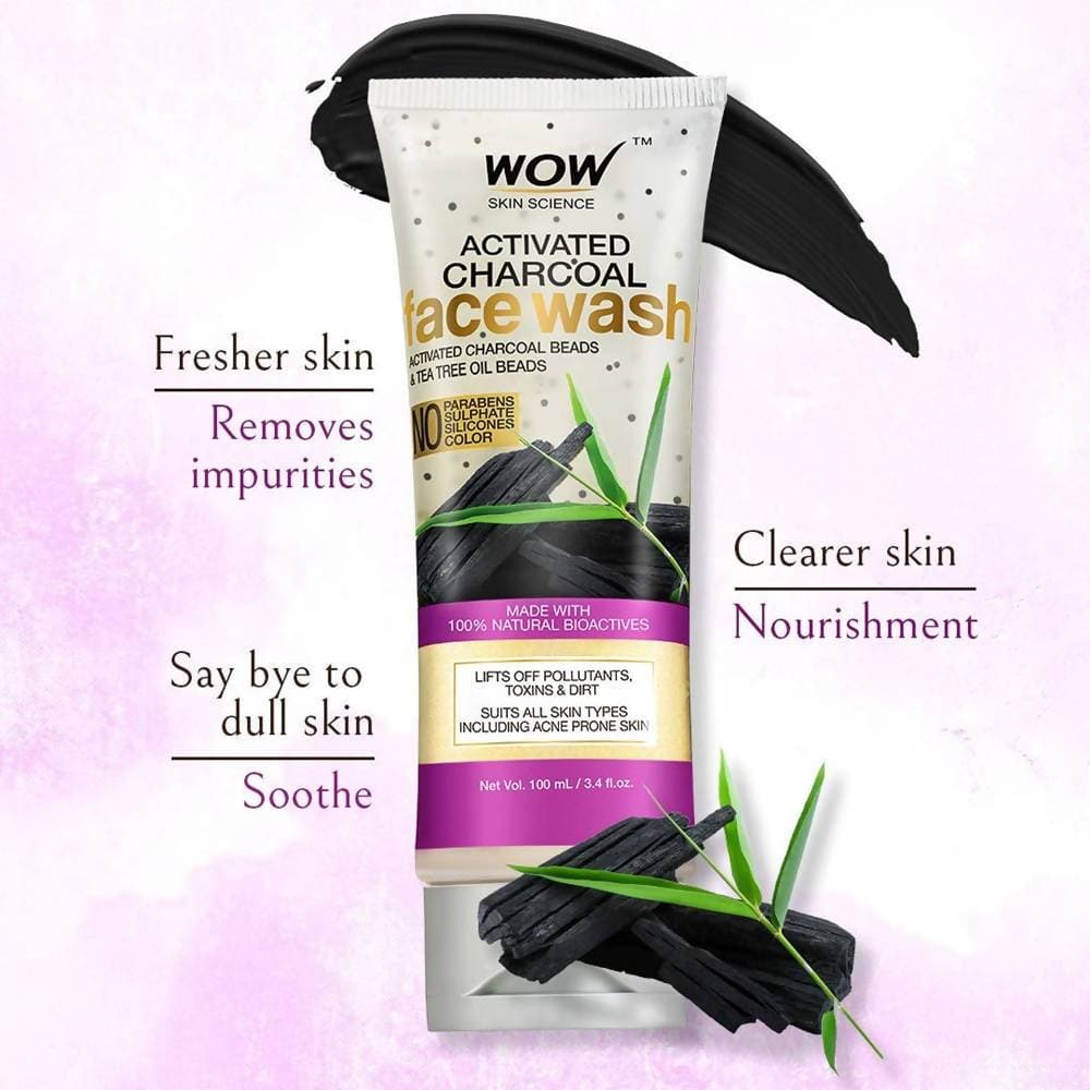 Wow Skin Science Activated Charcoal Face Wash image 4