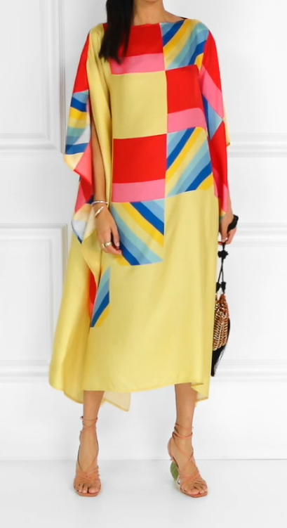 Soft Satin Silk Kaftan, Casual Wear Caftan For Women's image 4