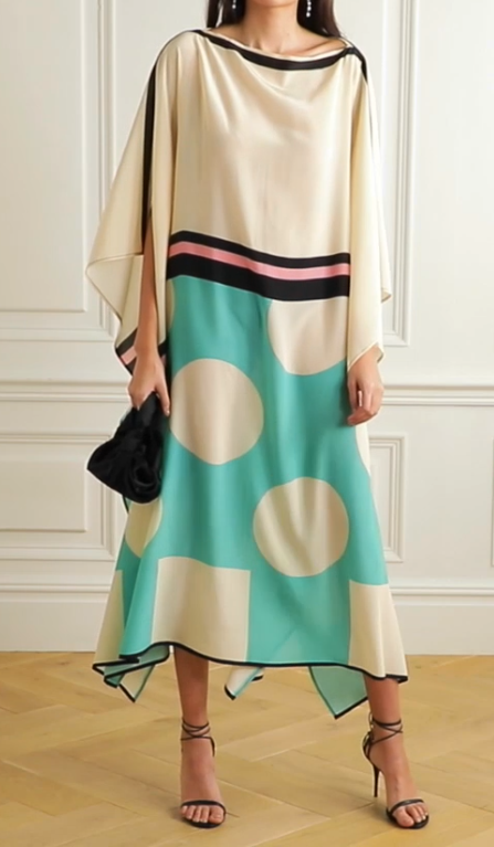 Soft Satin Silk Kaftan, Party Wear Caftan For Women's image 3