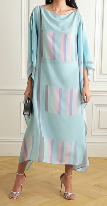 Soft Satin Silk Kaftan, Beach Wear Women's Caftan image 1