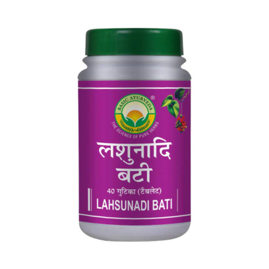 Basic Ayurveda Lahsunadi Bati - 40 Tablets image 1