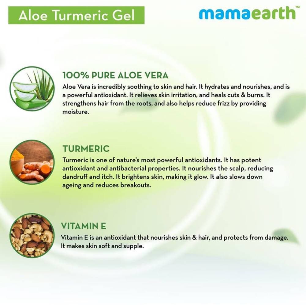 Mamaearth Aloe Turmeric Gel For Skin & Hair image 3