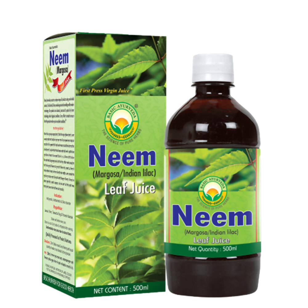 Basic Ayurveda Neem Leaf Margosa Juice - 500 ml image 1