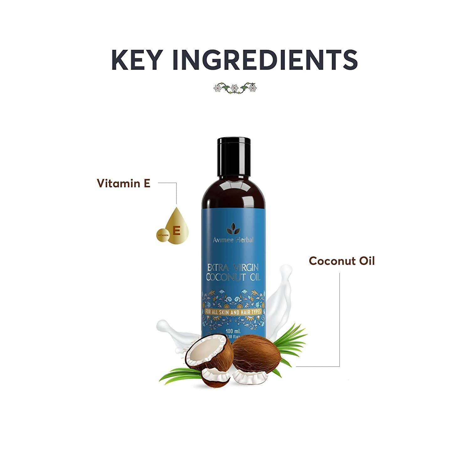 Avimee Herbal Extra Virgin Coconut Oil image 3