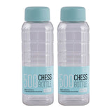 Chess Plastic Water Bottles With Blue Lid| Set Of 2| 500 ml image 5