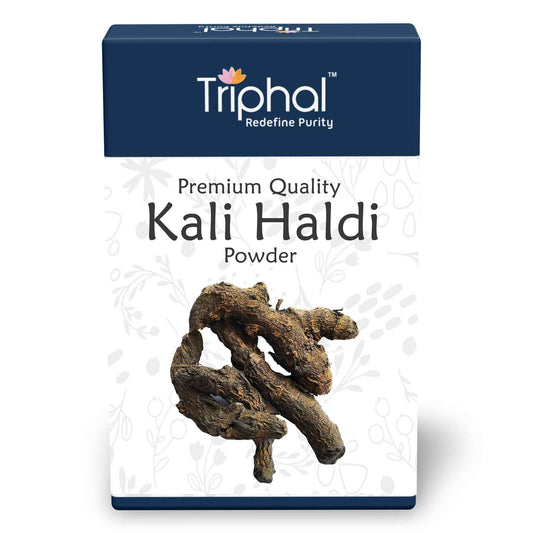 Triphal Kali Haldi Powder - Organic Black Turmeric Powder image 1