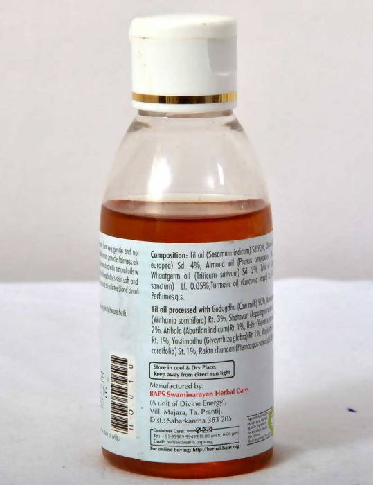 Baps Amrut Baby Massage Oil - 100 ml image 3