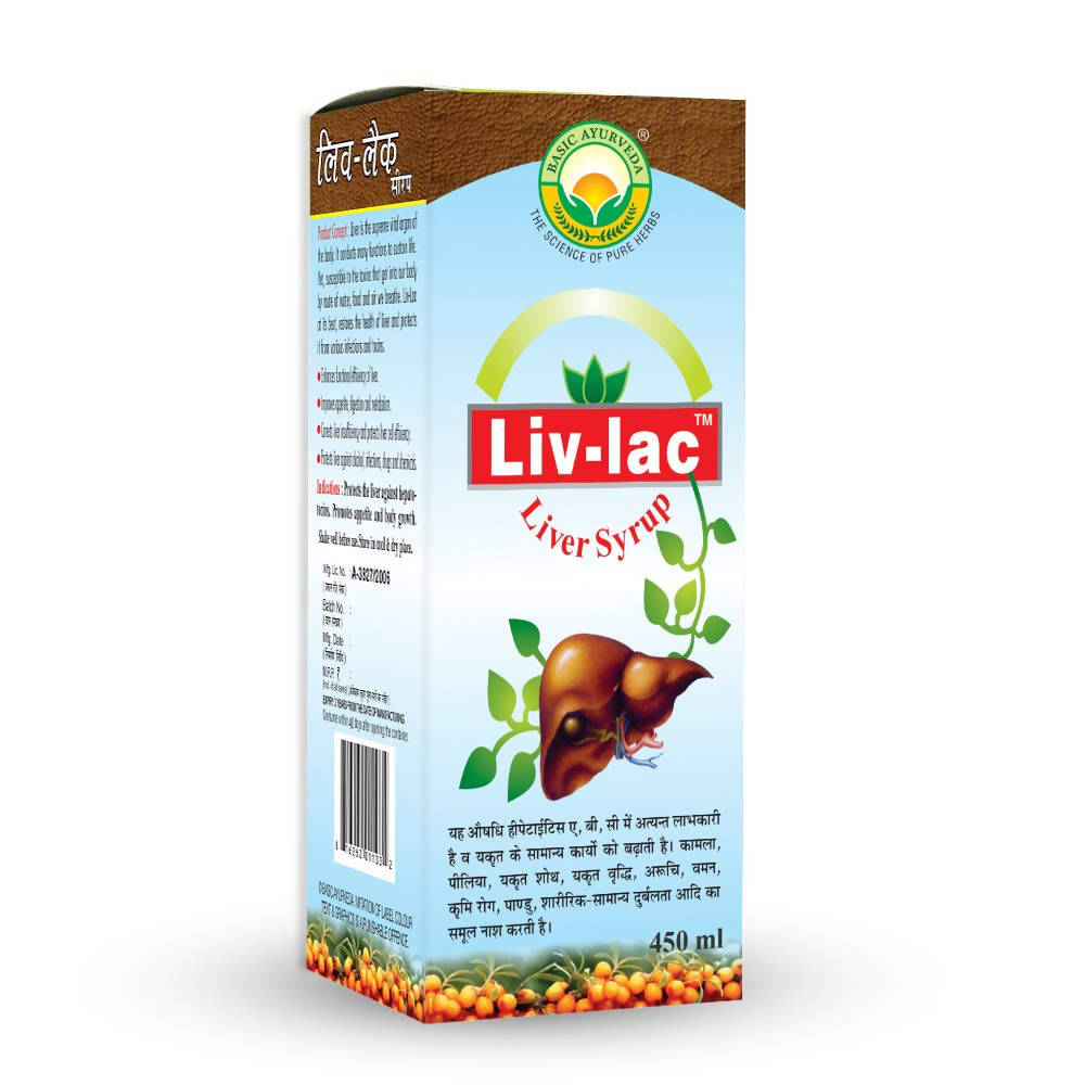 Basic Ayurveda Liv- Lac Liver Syrup - 450 ml image 4