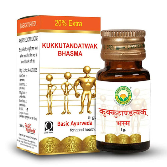 Basic Ayurveda Kukkutandatwak Bhasma - 5 gms image 1