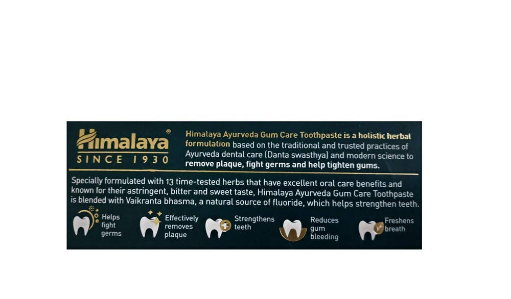 Himalaya Ayurveda Gum Care Toothpaste image 2