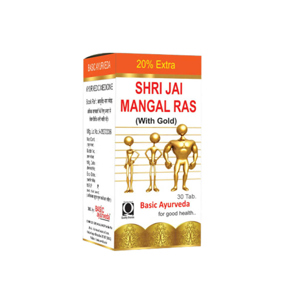 Basic Ayurveda Shri Jai Mangal Ras (With Gold) Tablets - 30 Tablets image 1