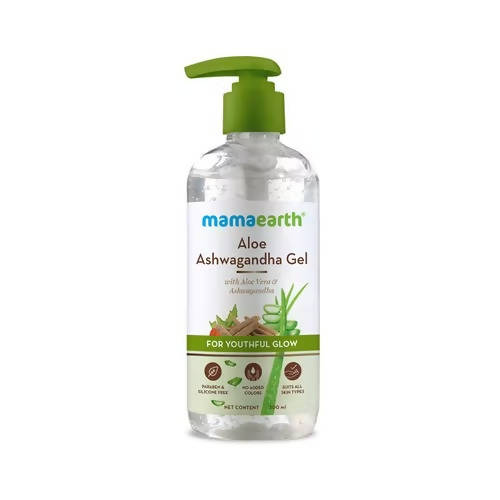 Mamaearth Aloe Ashwagandha Gel For Youthful Glow - 300 ml image 1