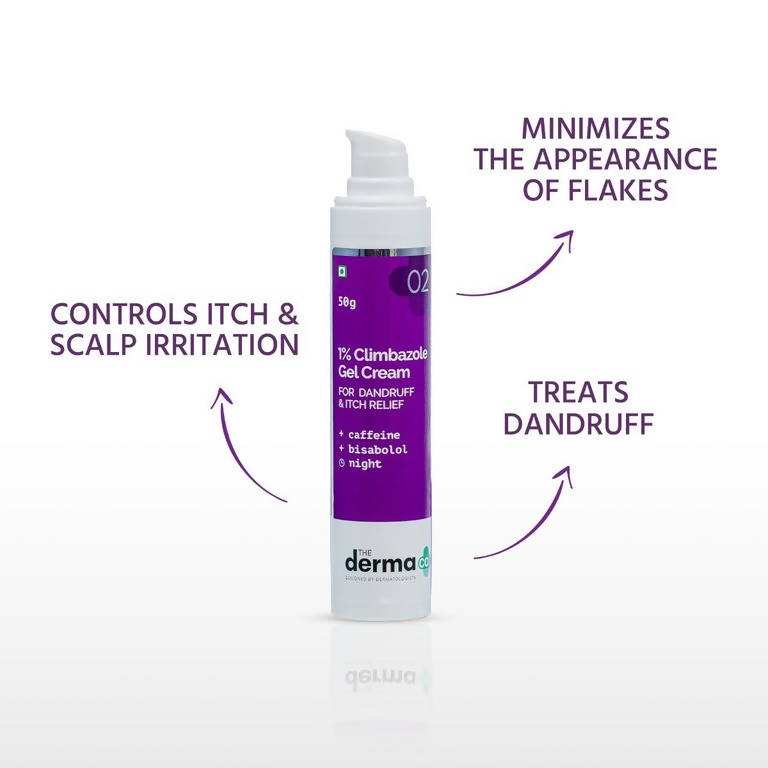 The Derma Co 1% Climbazole Gel Cream Anti Dandruff & Itch Relief - 50 gms image 2