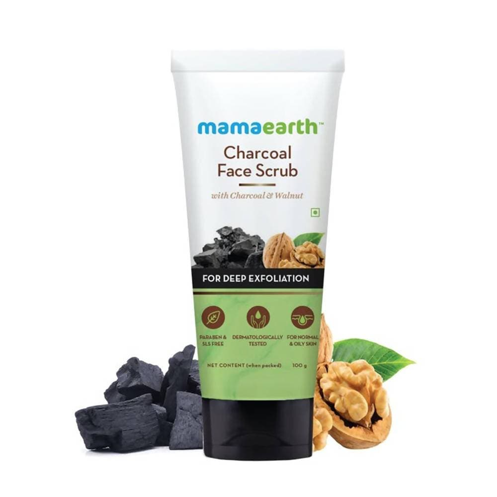 Mamaearth Charcoal Face Scrub For Deep Exfoliation - 100 gms image 2