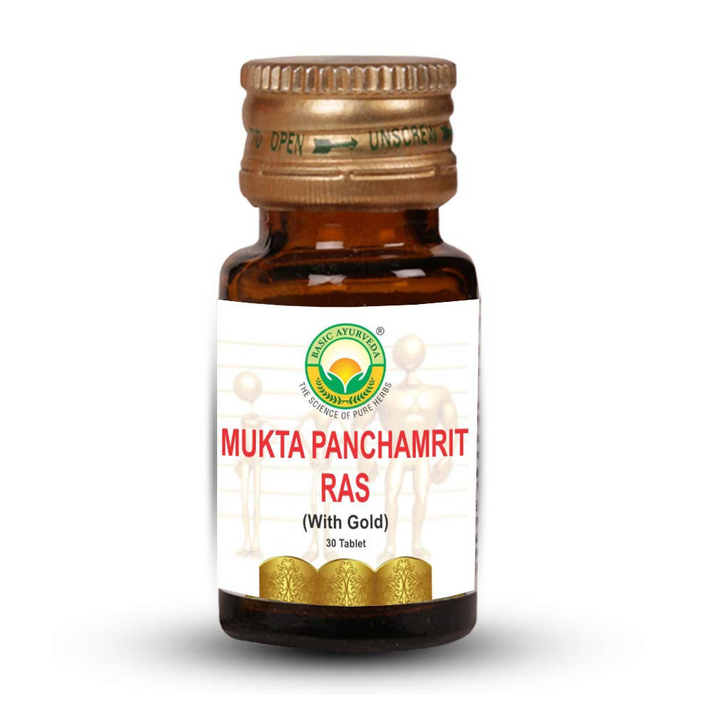 Basic Ayurveda Mukta Panchamrit Ras - 30 Tablets image 5