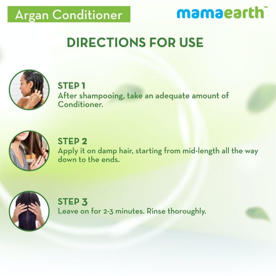 Mamaearth Argan Conditioner For Frizz-Free & Strong Hair - 250 ml image 5