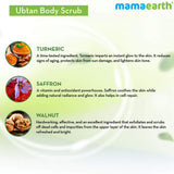 Mamaearth Ubtan Body Scrub with Saffron for Tan Removal - 200 gms image 3