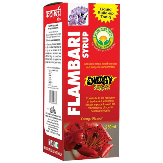 Basic Ayurveda Flambari Syrup - Orange Flavor - 250 ml image 1