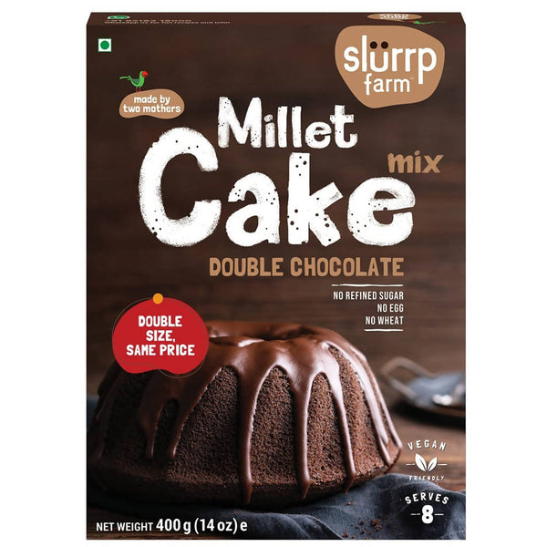 Slurrp Farm Double Chocolate Millet Cake Mix - 400 gms image 1
