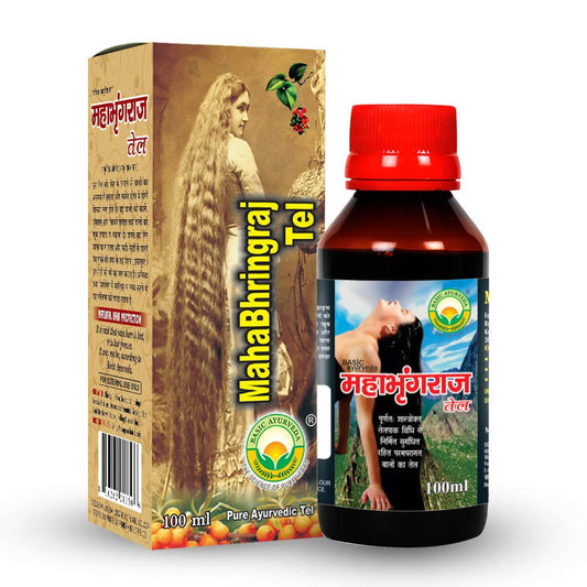 Basic Ayurveda Maha Bhringraj Tel - 100 ml image 1