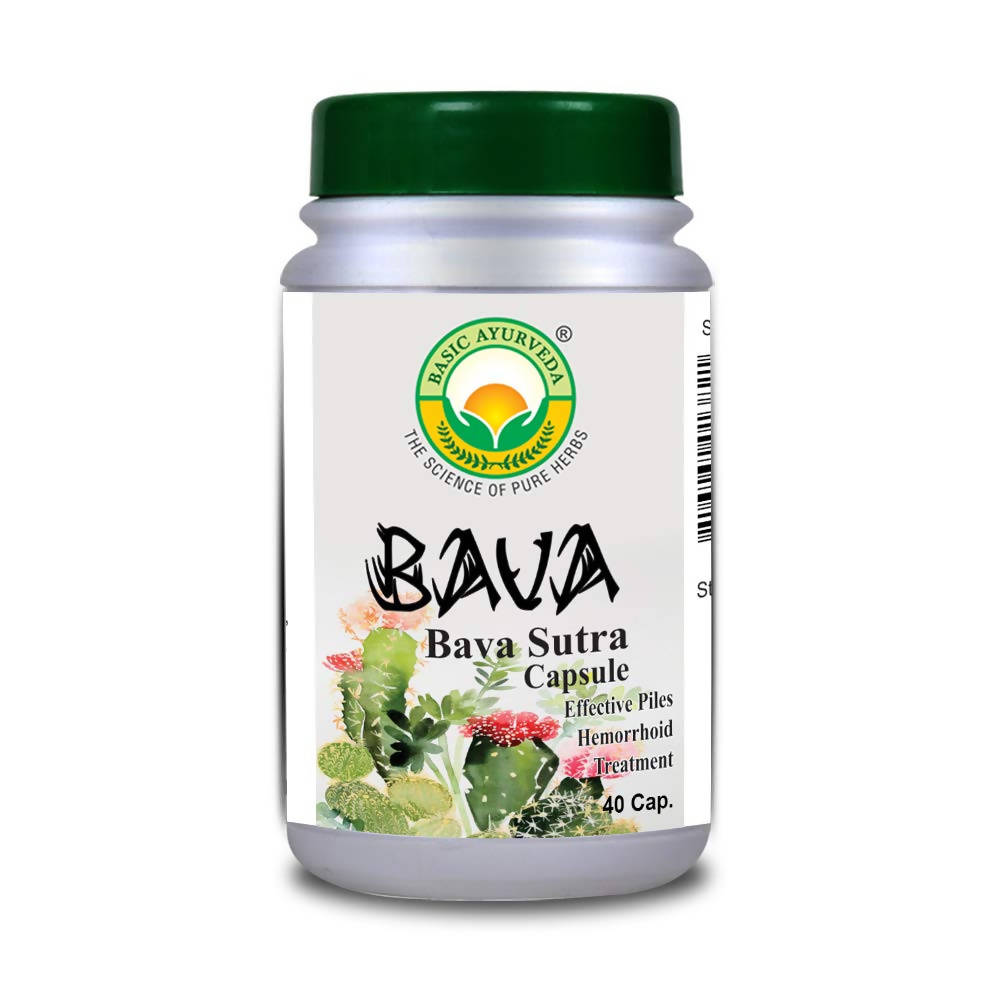 Basic Ayurveda Bava Sutra Capsules - 40 Capsules image 3