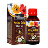 Basic Ayurveda Keshu Gold Hair Oil - 100 ml image 1