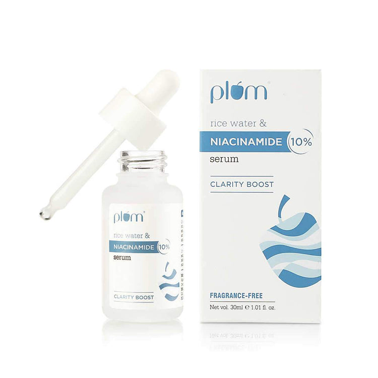 Plum 10% Niacinamide Face Serum with Rice Water-15ML image 4