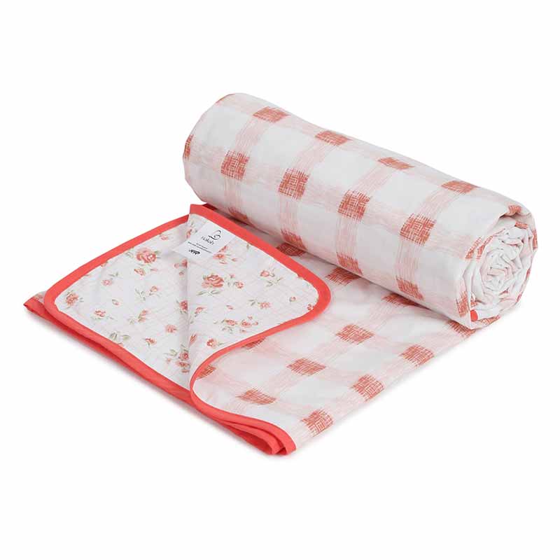 Basilia Reversible Cotton Dohar for Summer | Single, Double Size image 9