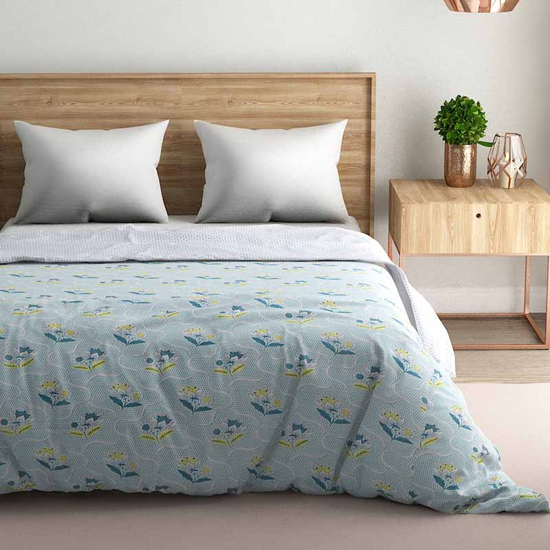 Beryl Reversible Cotton Dohar AC blanket | Single, Double Size image 3