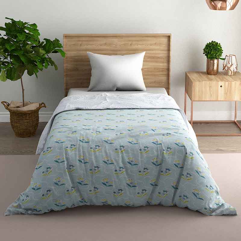 Beryl Reversible Cotton Dohar AC blanket | Single, Double Size image 2